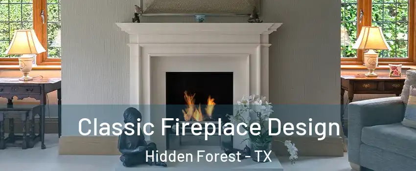 Classic Fireplace Design Hidden Forest - TX