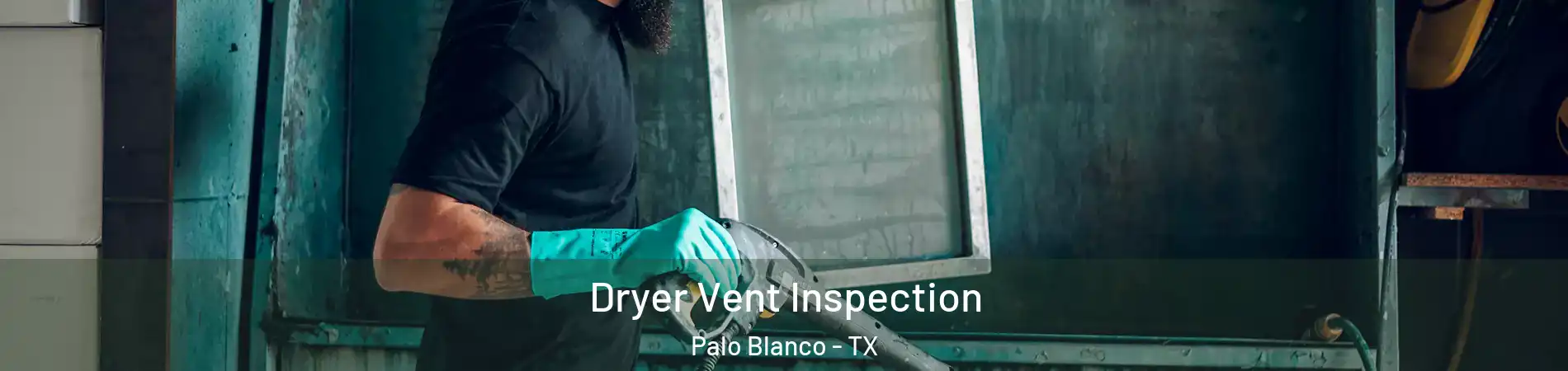 Dryer Vent Inspection Palo Blanco - TX