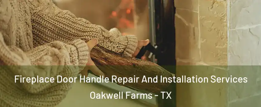 Fireplace Door Handle Repair And Installation Services Oakwell Farms - TX