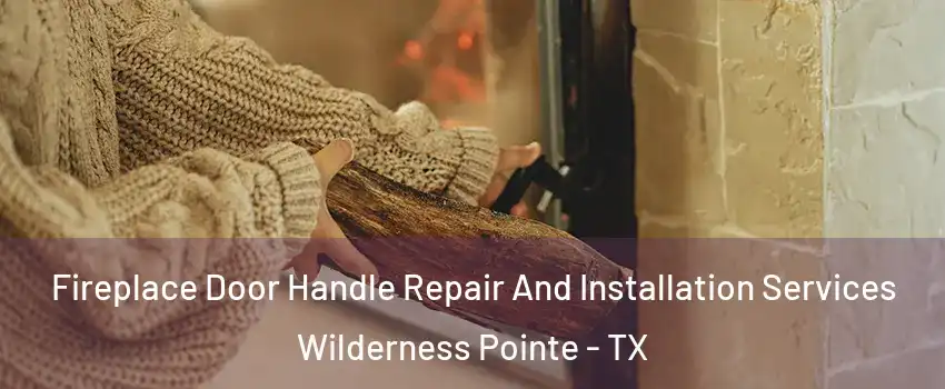 Fireplace Door Handle Repair And Installation Services Wilderness Pointe - TX