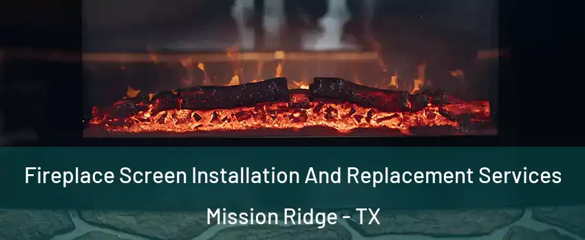 Fireplace Screen Installation And Replacement Services Mission Ridge - TX