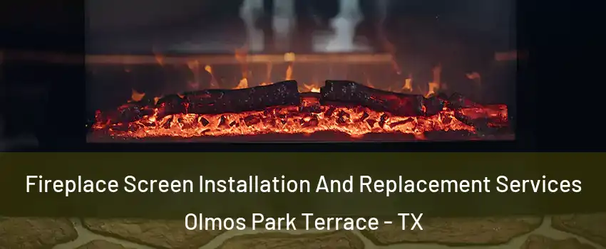 Fireplace Screen Installation And Replacement Services Olmos Park Terrace - TX