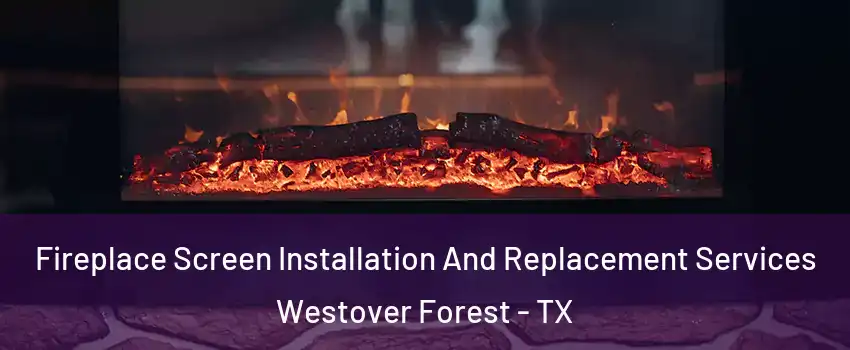 Fireplace Screen Installation And Replacement Services Westover Forest - TX