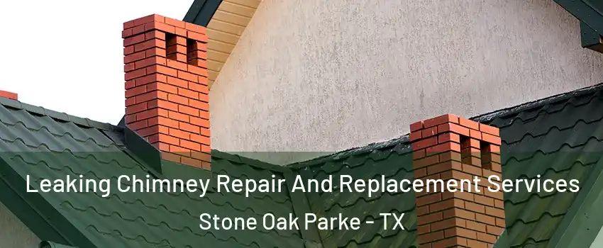 Leaking Chimney Repair And Replacement Services Stone Oak Parke - TX