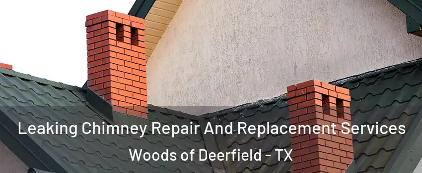 Leaking Chimney Repair And Replacement Services Woods of Deerfield - TX