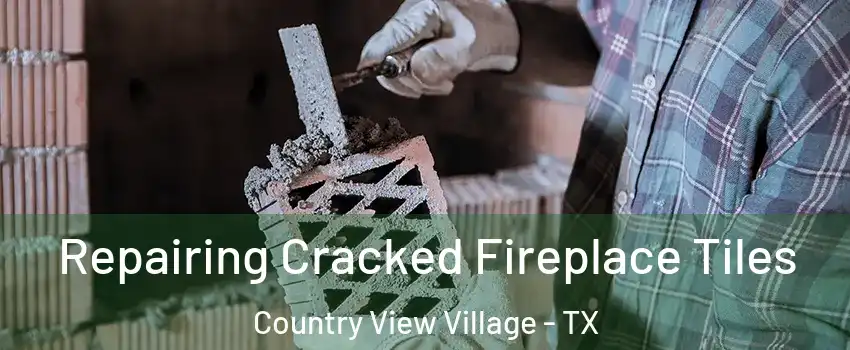 Repairing Cracked Fireplace Tiles Country View Village - TX